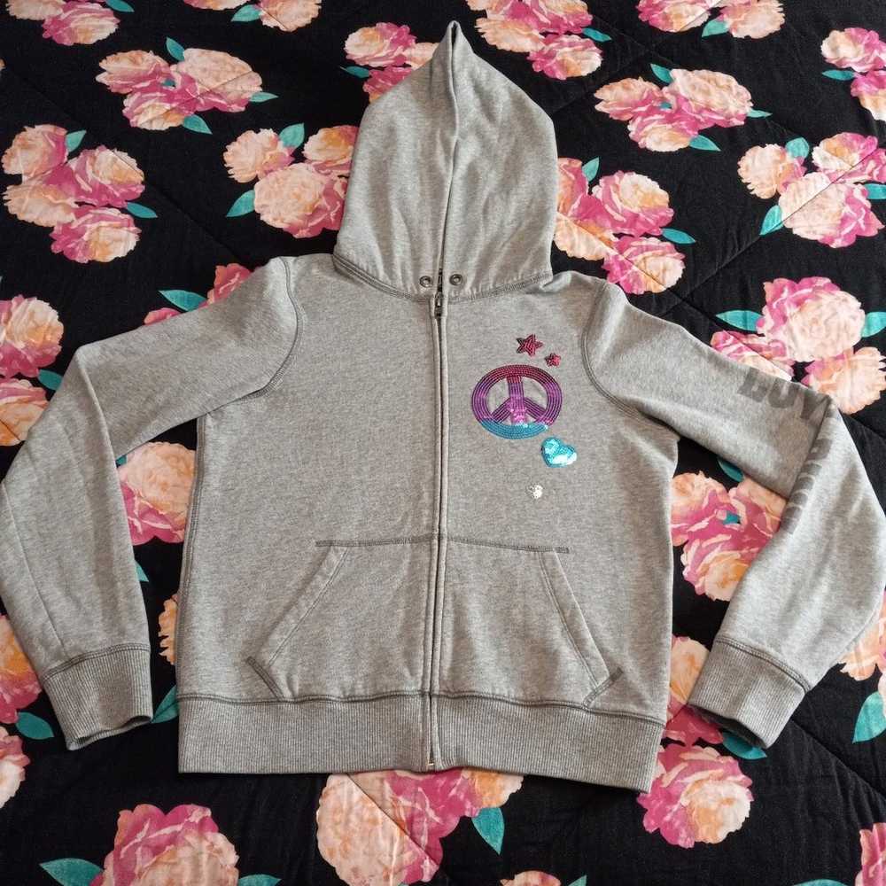 PINK Victoria's Secret Peace Bling Hoodie - image 1