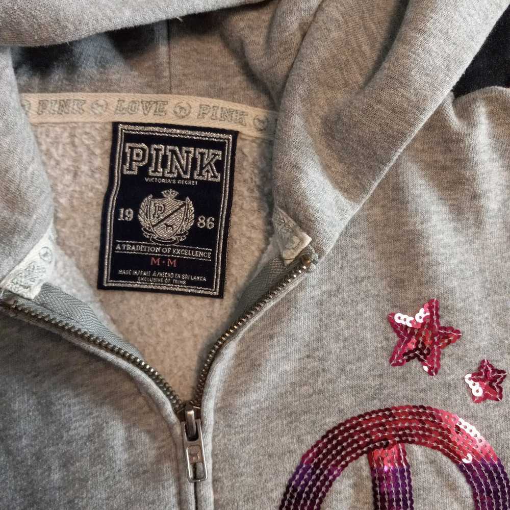 PINK Victoria's Secret Peace Bling Hoodie - image 8