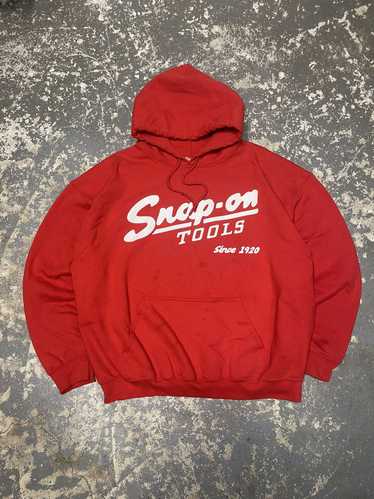 Streetwear × Vintage Y2K Snap On Tools Red Boxy Ho