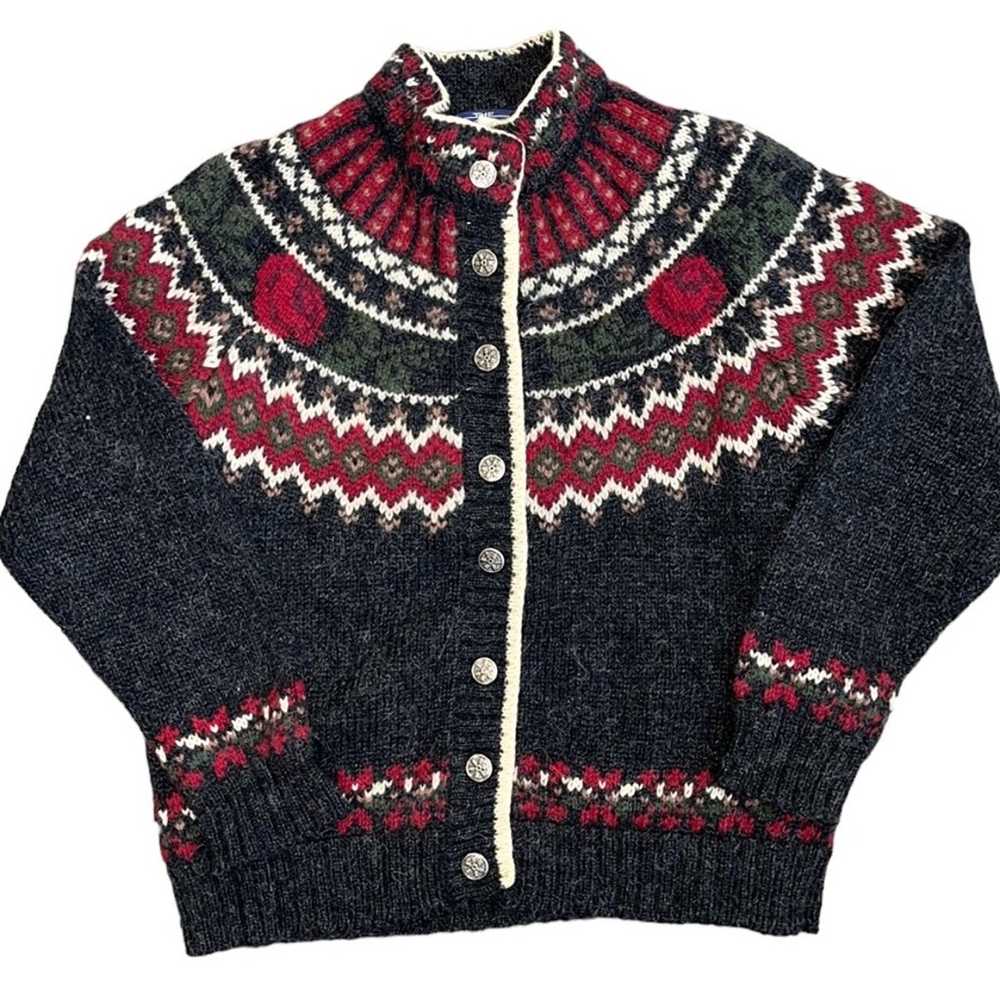 Vintage Woolrich Sweater Cardigan Wool Mohair M M… - image 1