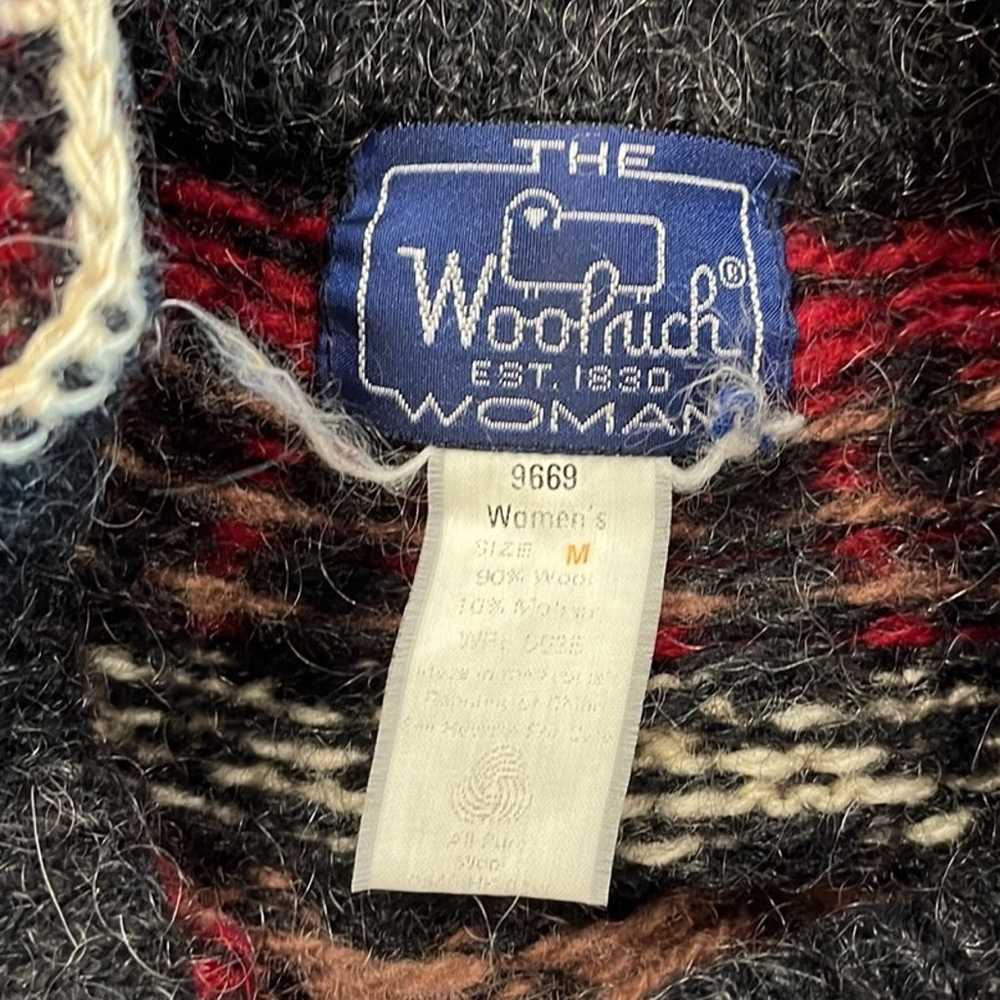 Vintage Woolrich Sweater Cardigan Wool Mohair M M… - image 6