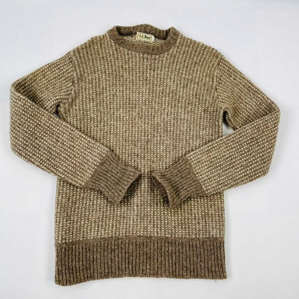 VTG 90s L.L Bean Chunky Wool Sweater - image 2