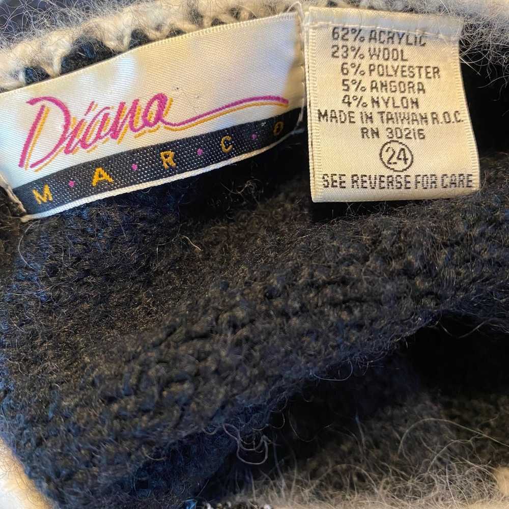 Vtg 80's Diana Marco 24/Med Sweater - image 7