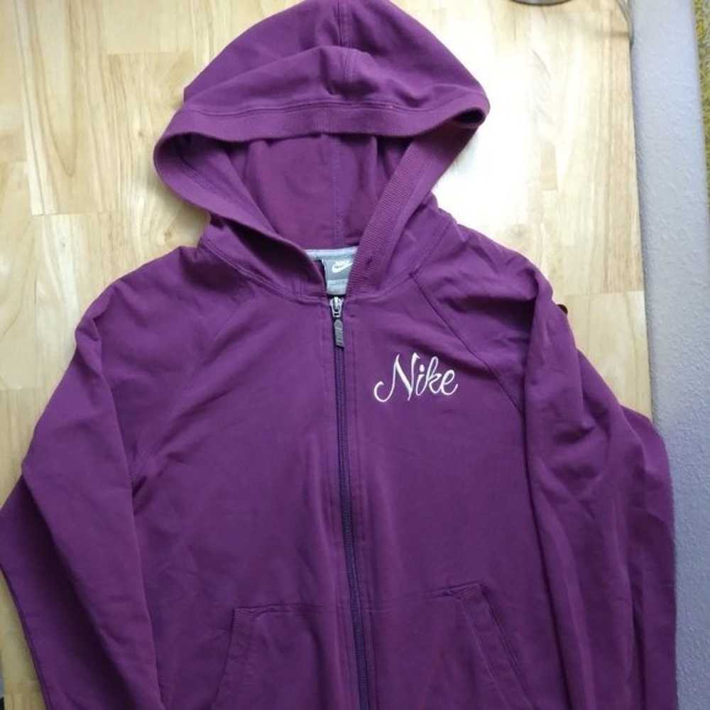 Vintage Nike Spell Out Zipper Hoodie Sweatshirt - image 2