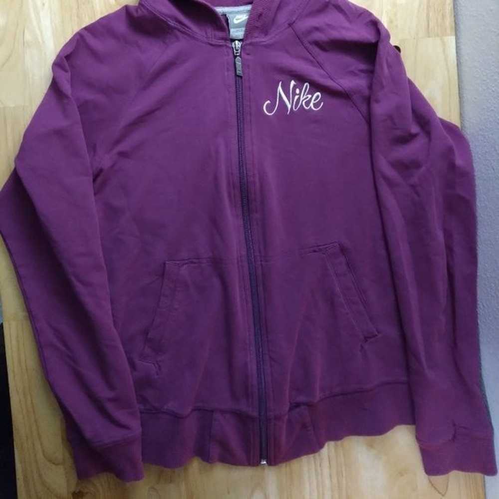 Vintage Nike Spell Out Zipper Hoodie Sweatshirt - image 3