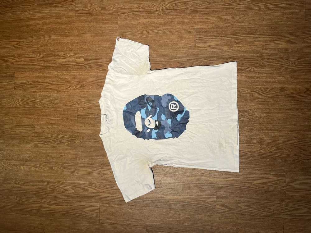 Bape Gradation Camo Big Ape Head Tee - image 1