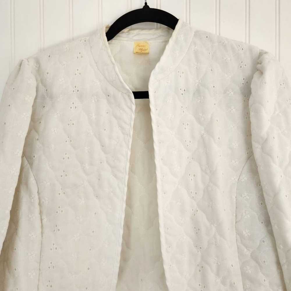 VINTAGE PARTNERS PLEASE MALCO MODES White Eyelet … - image 2