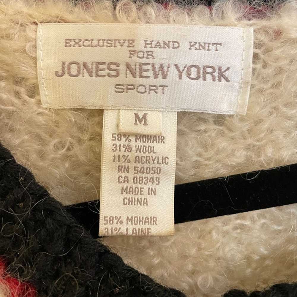 Vintage Jones New York Hand Knit Chunky Wool Moha… - image 7