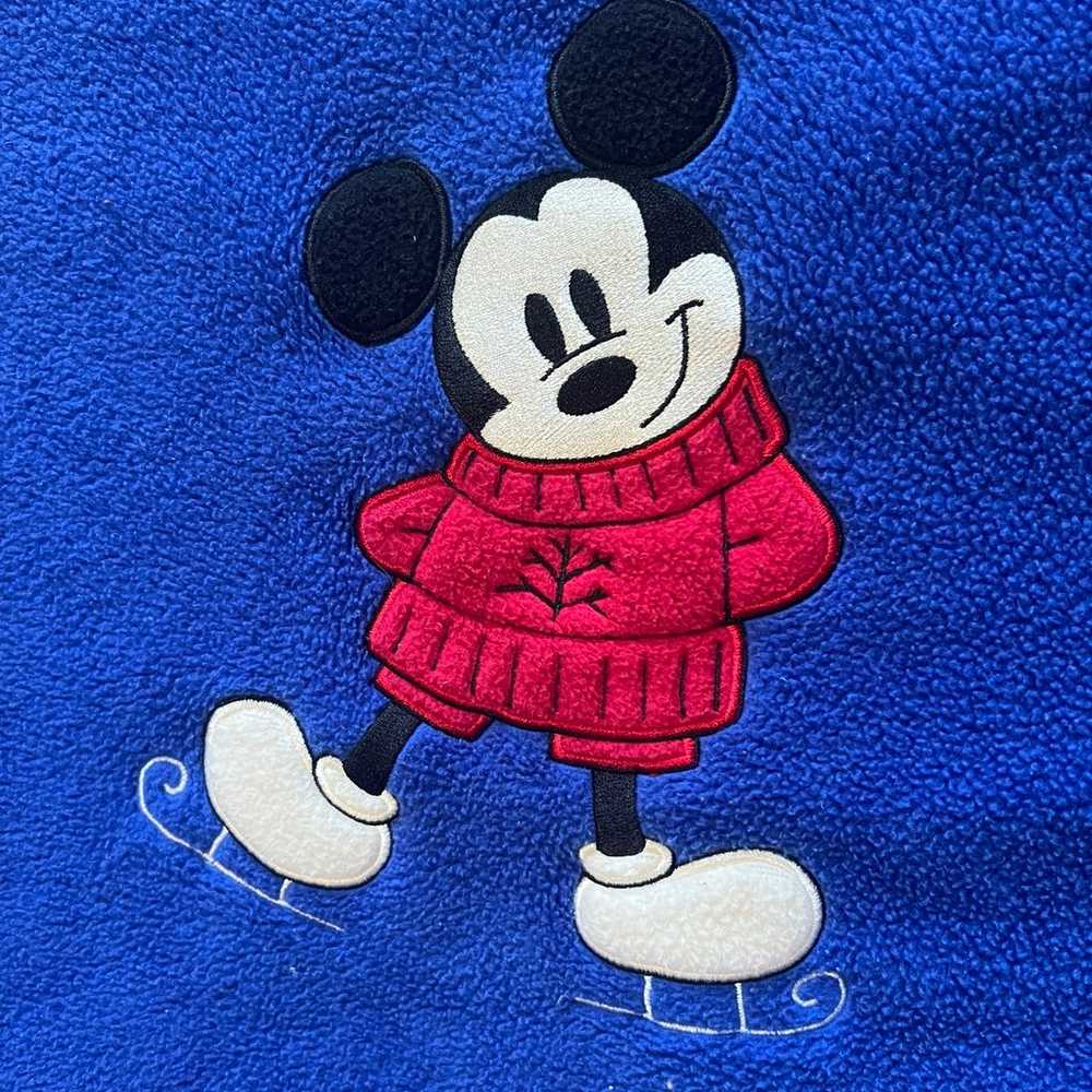 M Vintage Disney Mickey Mouse Fleece Sweater - image 2