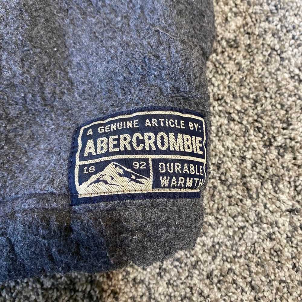 Vintage Abercrombie & Fitch Co. Gray Oversized Fl… - image 3