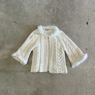 Vintage chunky knit cardigan - image 1