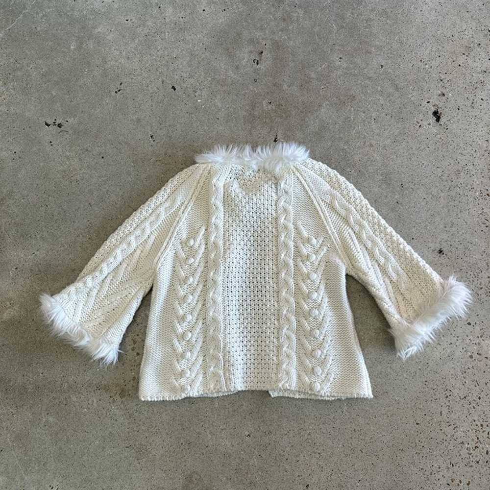 Vintage chunky knit cardigan - image 5