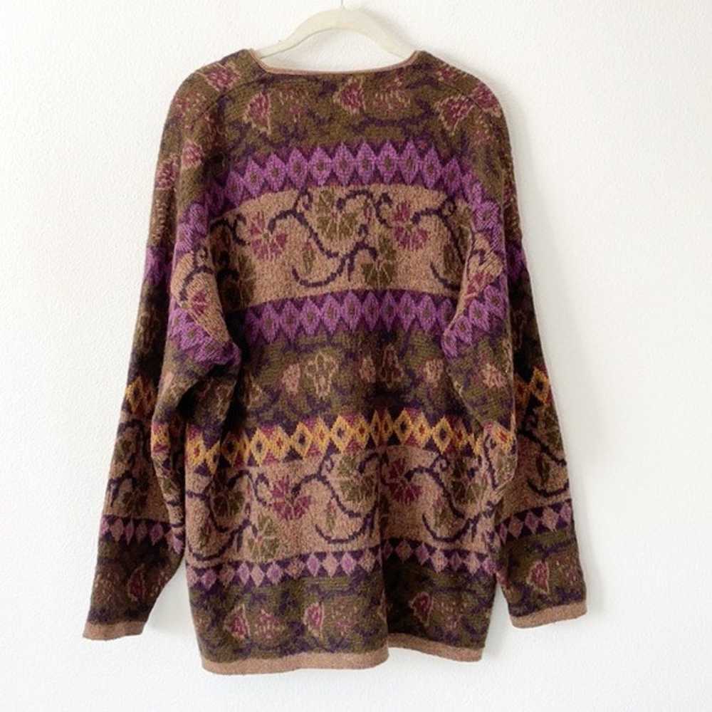 Vintage Alpaca Mohair Wool blend Cardigan Sweater - image 2