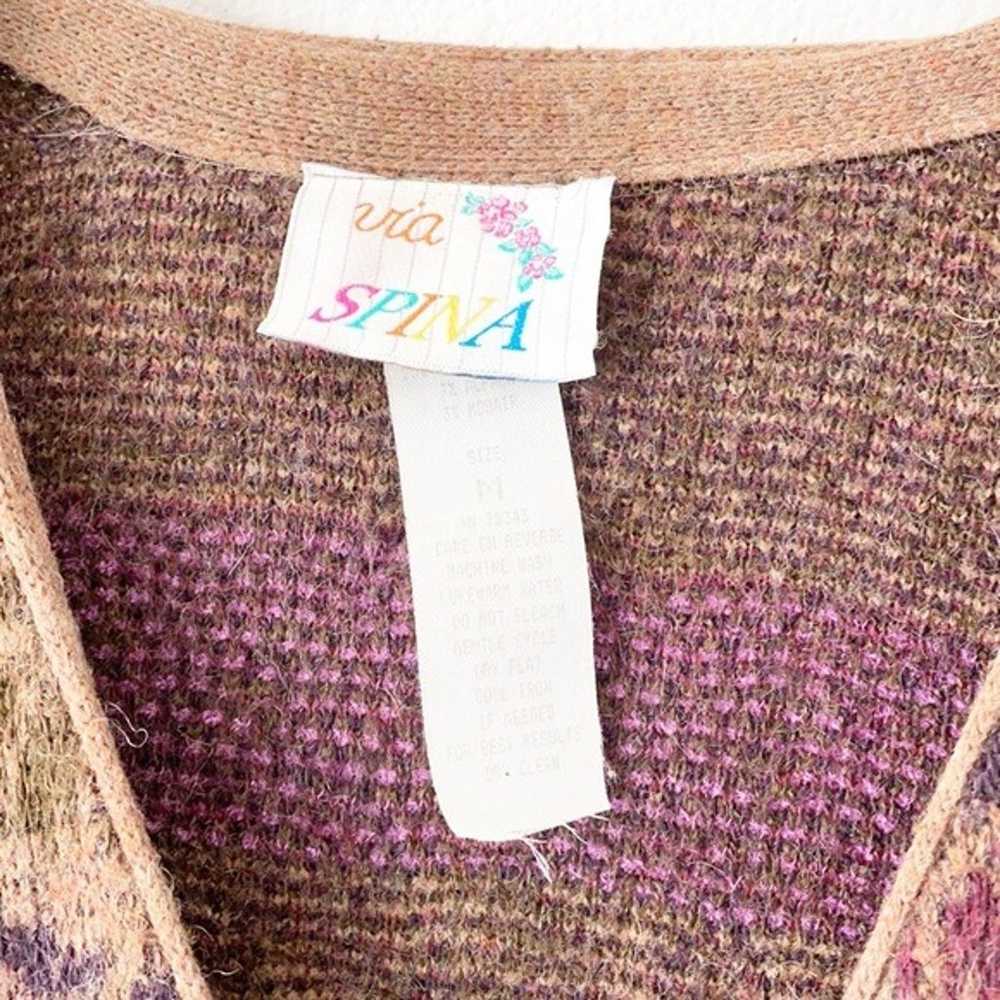 Vintage Alpaca Mohair Wool blend Cardigan Sweater - image 6