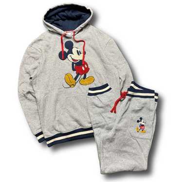 Disney Disney Mickey Mouse Gray Navy Graphic Hood… - image 1