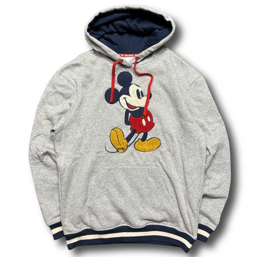 Disney Disney Mickey Mouse Gray Navy Graphic Hood… - image 2