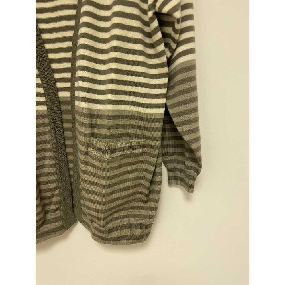 Vintage Christian Dior Striped Wool Cardigan - image 2