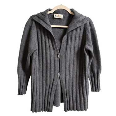 VTG AQUASCUTUM London Wool Toggle Cardigan in Cha… - image 1