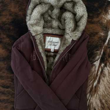 Abercrombie and Fitch brown fur jacket