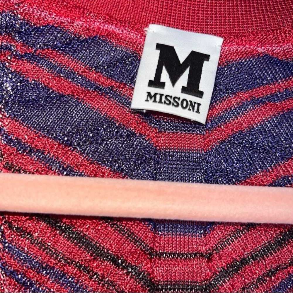 Missoni Red Button Front Cardigan Sweater - image 4