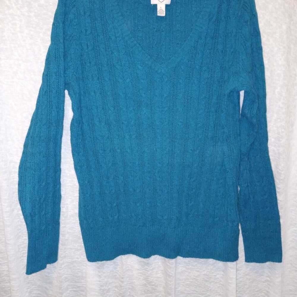 VINTAGE ST JOHN BAY WOMENS SWEATER SIZE L - image 1