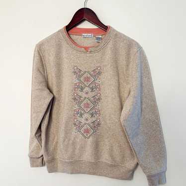 Vintage Grandma Embroidered Crewneck Sweatshirt - image 1