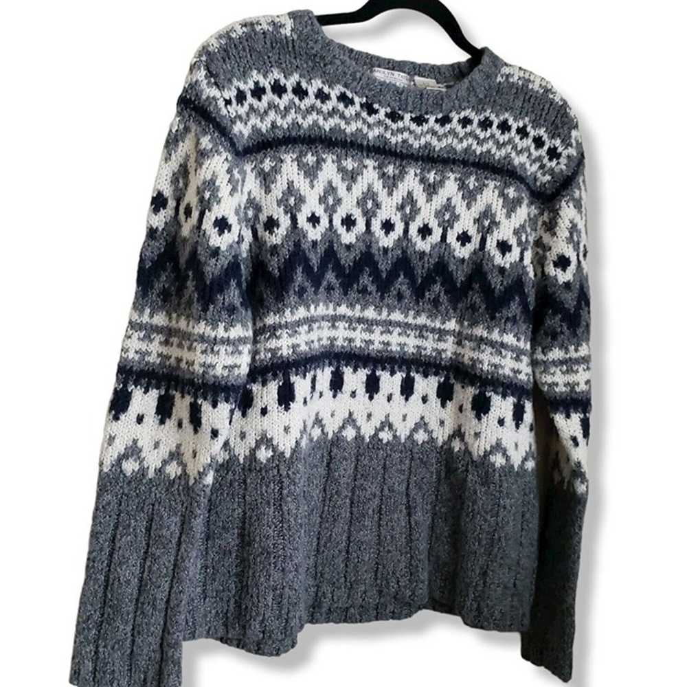 Vintage Carolyn Taylor Sweater Womens Large Gray … - image 9