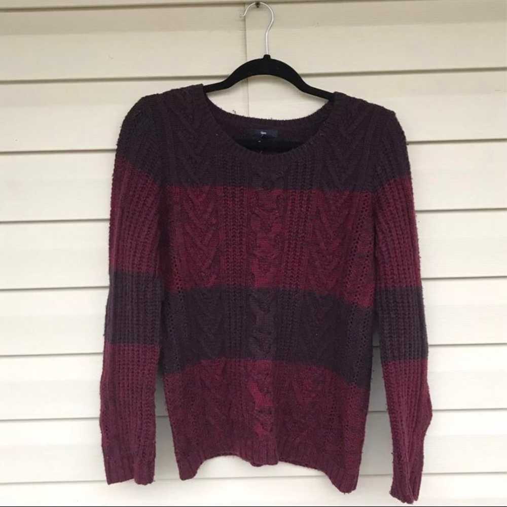 Gap Cable Knit Sweater Chunky Knit Large (E) - image 1