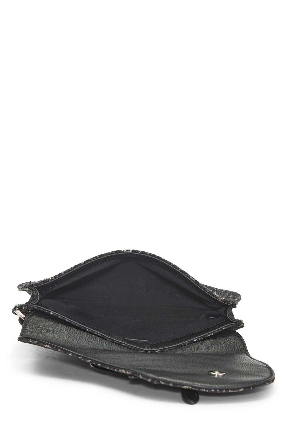 Black Oblique Jacquard Saddle Messenger - image 6