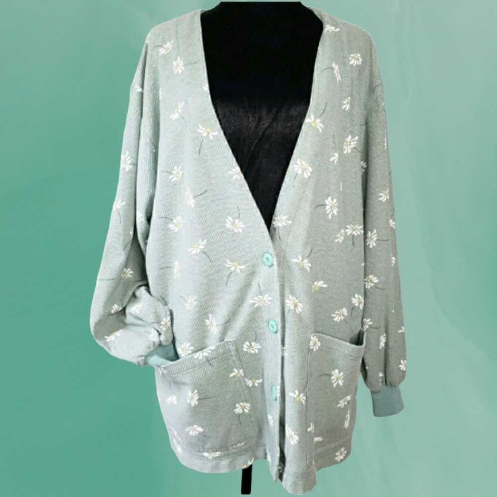 Vintage 90s GALS Womens Cardigan Large Button Up … - image 1