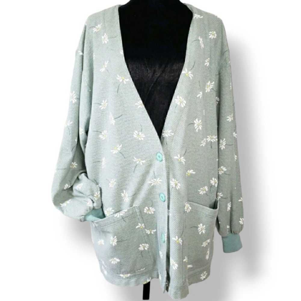 Vintage 90s GALS Womens Cardigan Large Button Up … - image 2