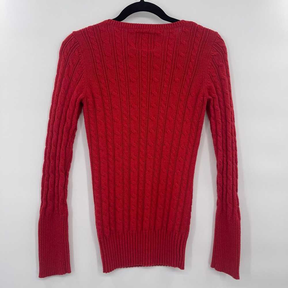 VINTAGE Y2K AMERICAN EAGLE CABLE KNIT V NECK SWEA… - image 7