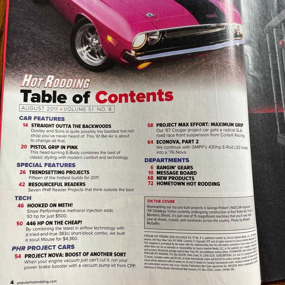 Other Popular Hot Rodding Magazine August 2011 Vo… - image 4