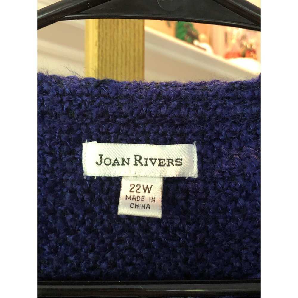 Other Joan Rivers Women’s Dark Blue Knitted Ruffl… - image 6