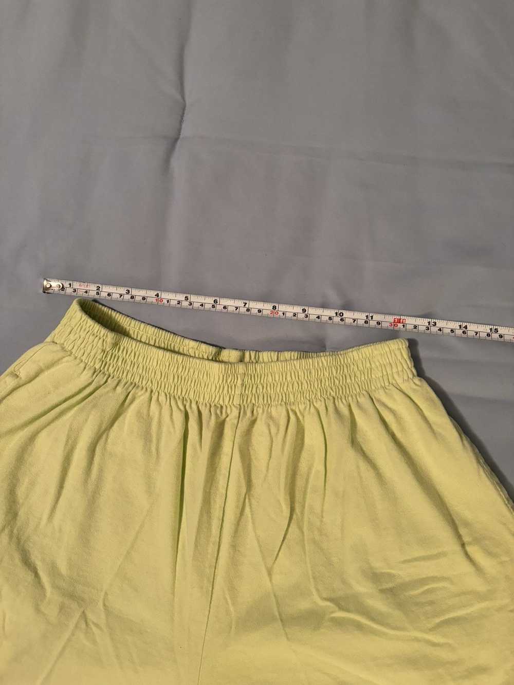 Designer × Vintage Chartreuse Cotton EVR Elastic … - image 4