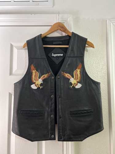 Supreme Leather Eagle Vest