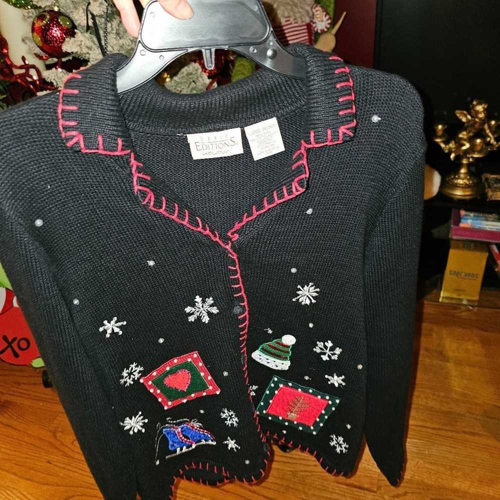 CUTE UGLY Christmas Sweater VINTAGE basic EDITION… - image 2