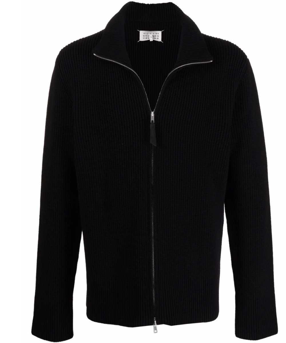 Product Details Navy Zipped Knit Cardigan - image 1