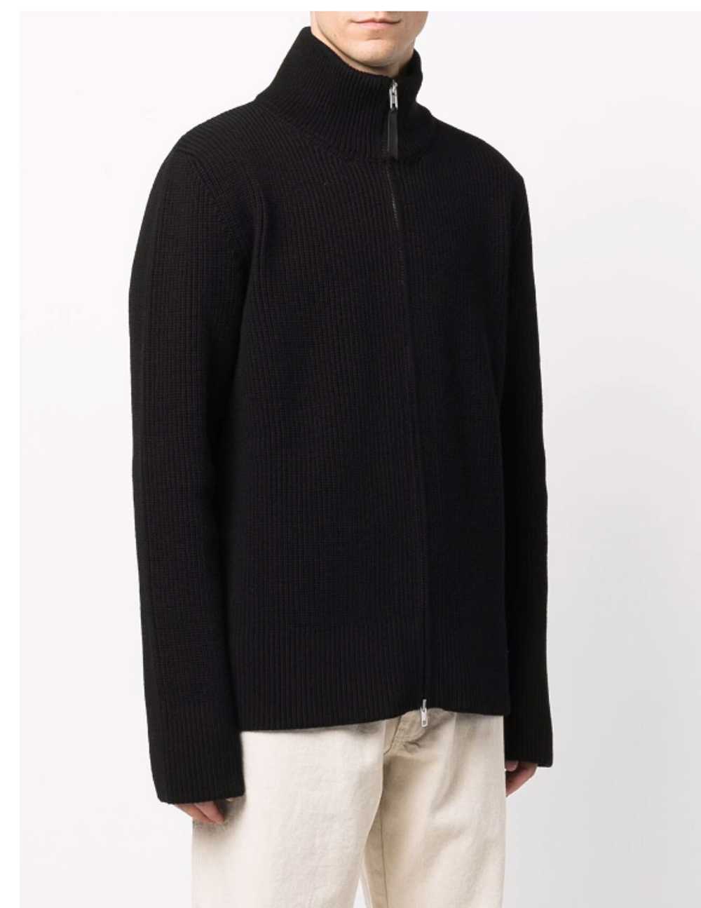 Product Details Navy Zipped Knit Cardigan - image 2