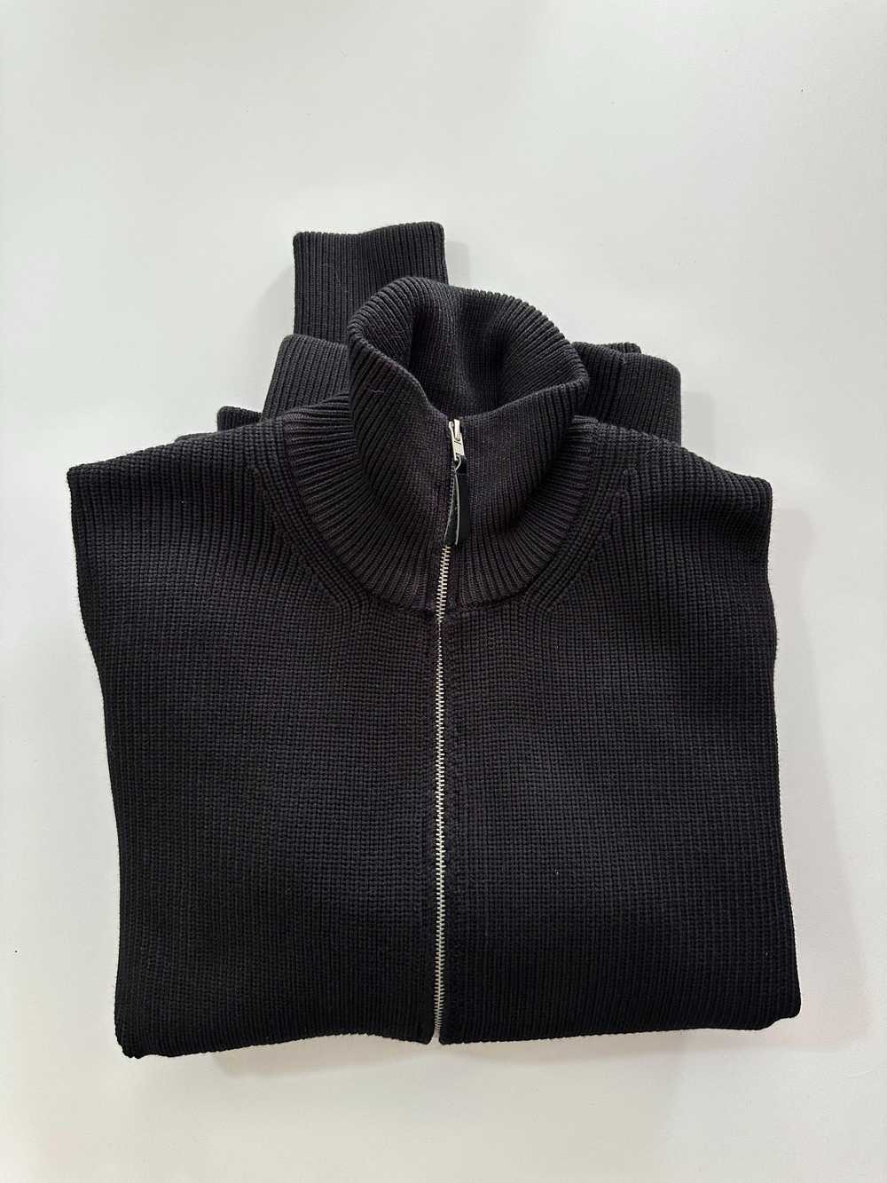 Product Details Navy Zipped Knit Cardigan - image 3