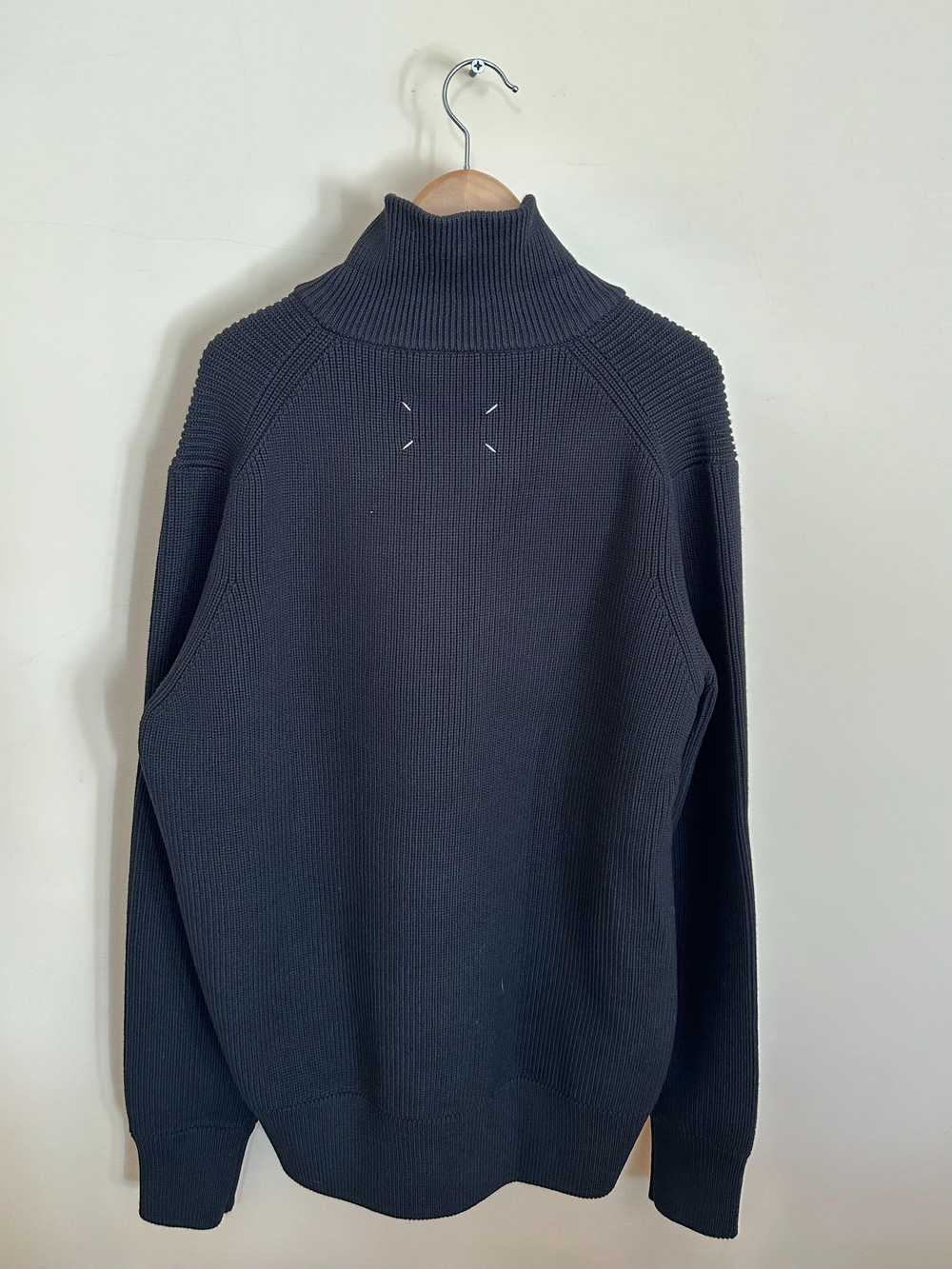 Product Details Navy Zipped Knit Cardigan - image 5