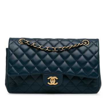 Product Details Blue Lambskin Classic Double Flap - image 1