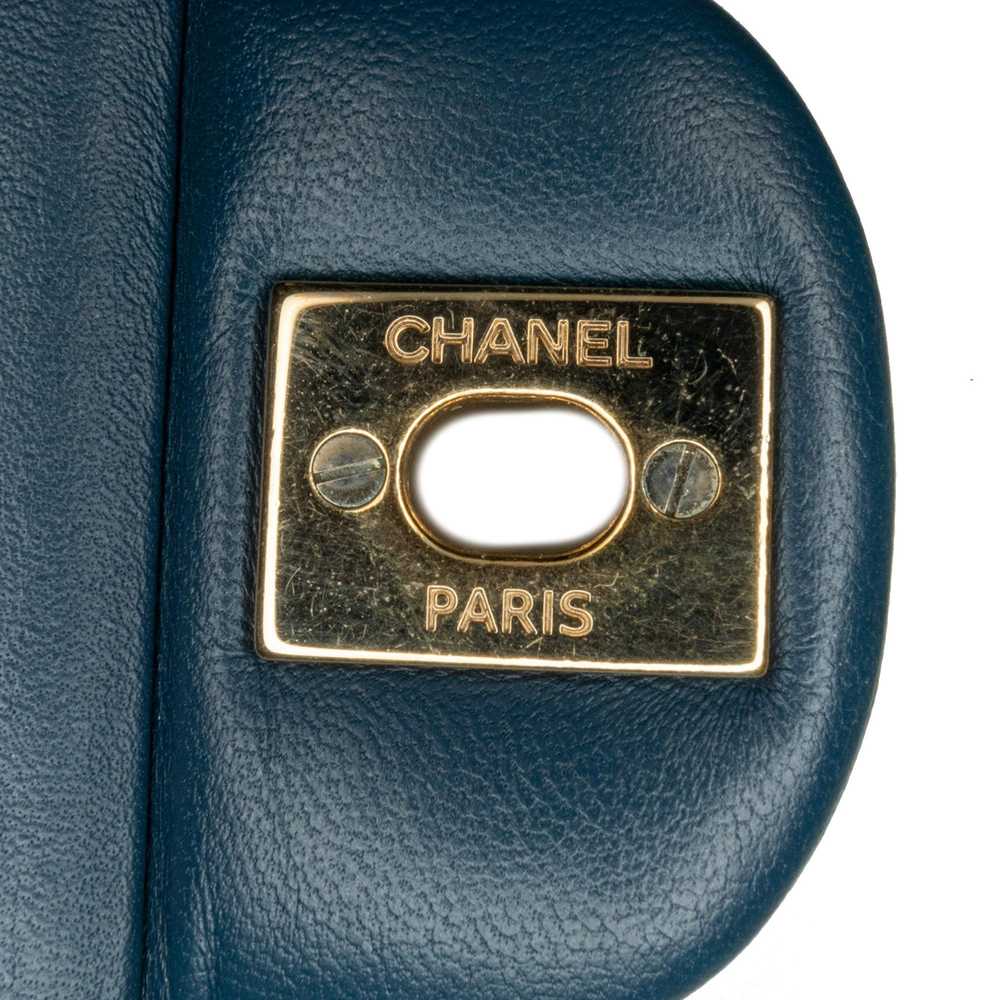 Product Details Blue Lambskin Classic Double Flap - image 9