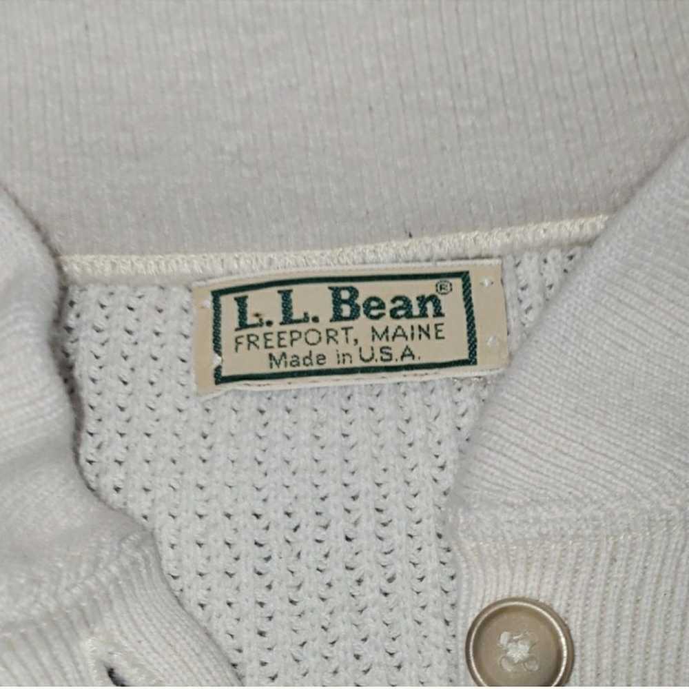 Vintage L.L Bean Cream Pullover Sweater - image 3