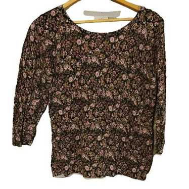 LOFT Large Cottagecore Floral Pullover Business Ca