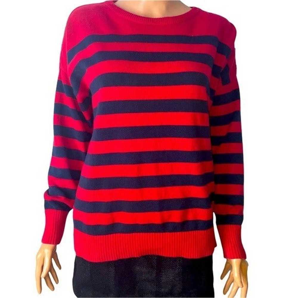 Vintage Tommy Hilfiger Classic Cable knit Striped… - image 1