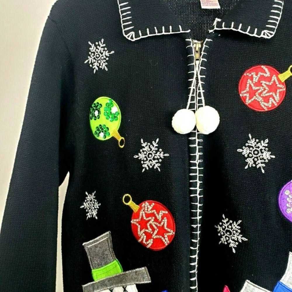 Crystal Kobe Snowman Cardigan - image 4