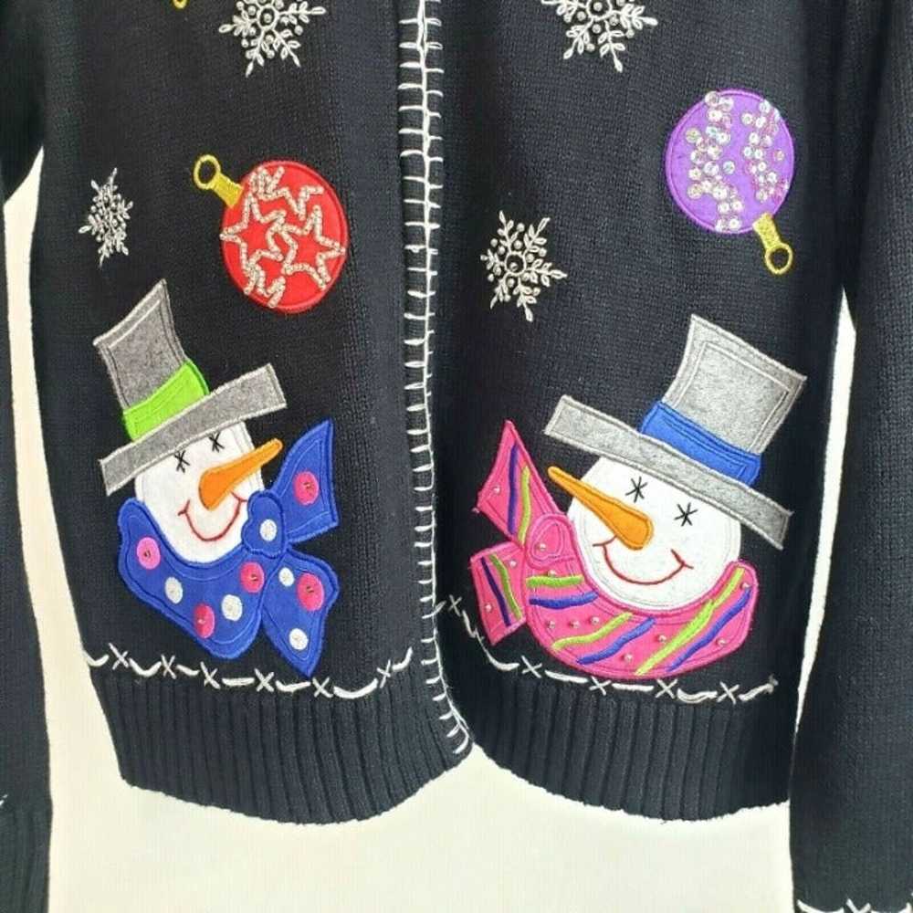 Crystal Kobe Snowman Cardigan - image 5