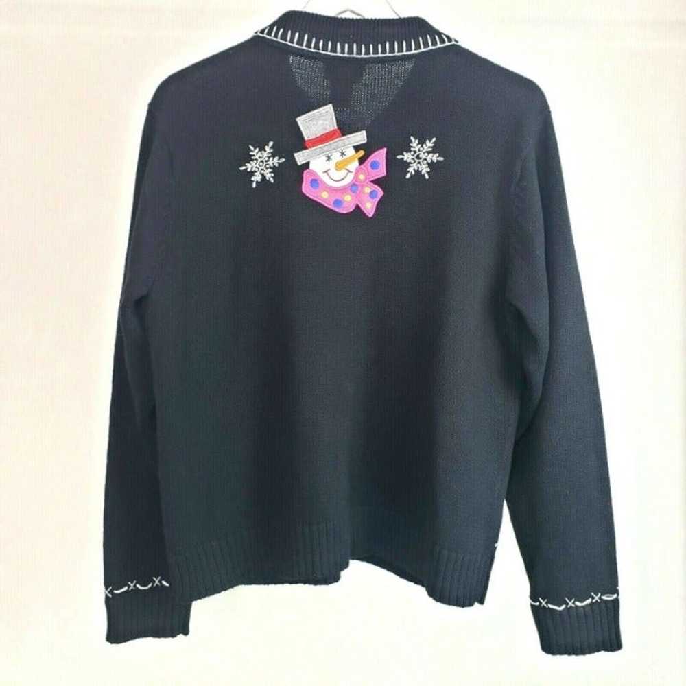 Crystal Kobe Snowman Cardigan - image 8