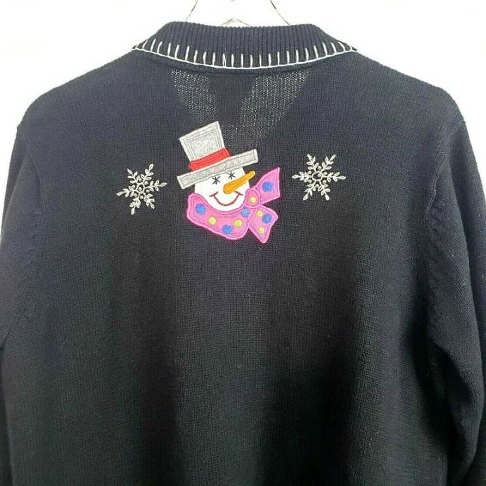 Crystal Kobe Snowman Cardigan - image 9